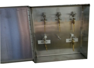 Chemical Fill Line Cage Lock Box